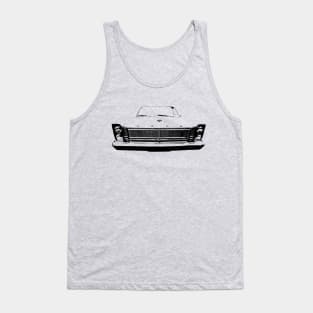 Ford Galaxie 1960s American classic car monoblock black Tank Top